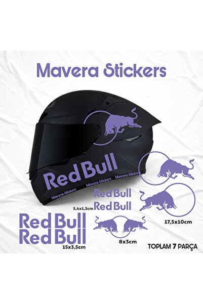 Mavera Stickers Kask İçin Boğa Sponsor Seti 7 Parça