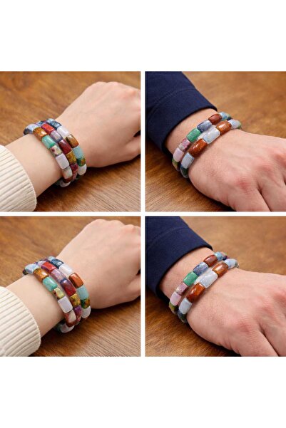 best bioenerji taş terapi I Natural Stone Chakra Balancing Bracelet