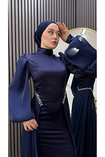 Butik Lacivert Ahsen Abiye Modelimiz