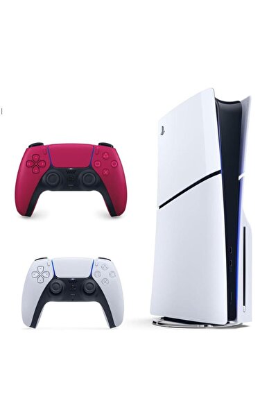 Playstation جهاز سوني سليم ديسك 1 تيرابايت إصدار الإمارات مع وحدة تحكم حمراء ...