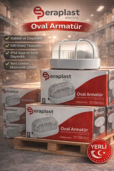 Eraplast Oval Kafesli Armatür