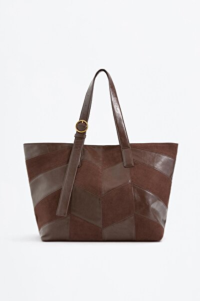 LEFTIES PATCHWORK DETAYLI TOTE ÇANTA