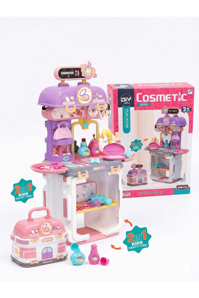 Genaric Kids Cosmetic Play Set 44 PCS Makeup Toy Kit with Accessories Age 3+ ...