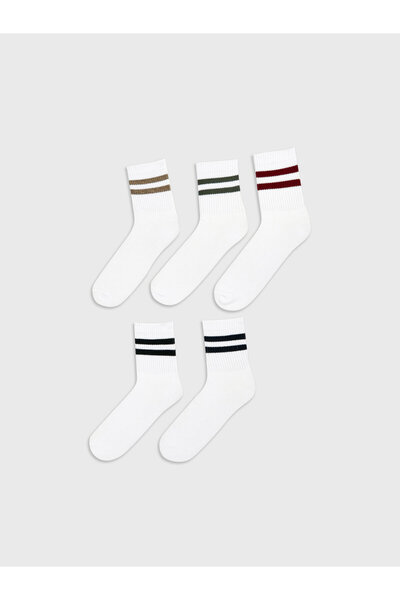 LC Waikiki Striped Men's Ankle Socks 5-Pack