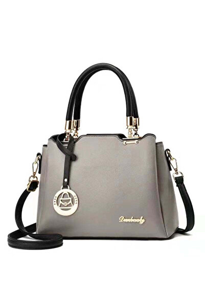 PandH Adriana Faux Leather Handbag - 86 - Grey