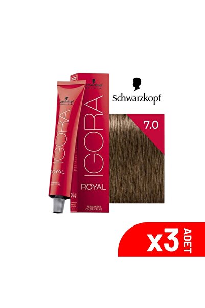 Igora Royal Kumral Saç Boyası 7-0 60ML-3LÜ