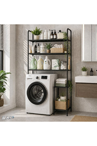 Razo Βάση οργάνωσης για πλυντήριο ρούχων, 5 επιπέδων, Μεταλλική, Ράφι αποθήκε...