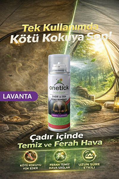 Onetick Çadır İçi Koku Giderici Bombası Sprey – Kamp Çadır Temizleyici & Fera...