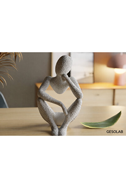 GESOLAB Modern Soyut İnsan Figürü Dekoratif Heykel – Minimal Masa Üstü Biblo ...