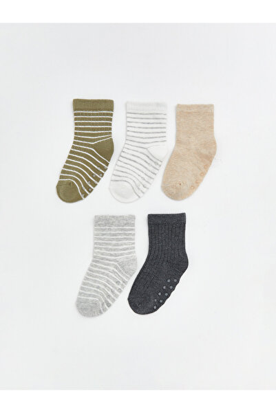 LC Waikiki Striped Baby Boys' Ankle Socks 5 Pack