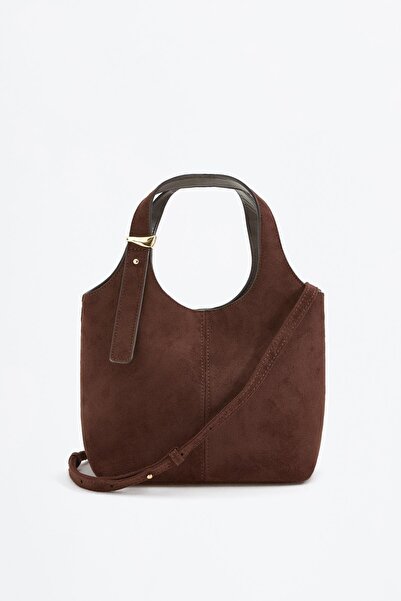 LEFTIES Süet Görünümlü Mini Shopper Çanta