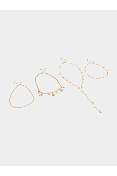 Styli Set of 4 - Chain Necklace with Shell Charms