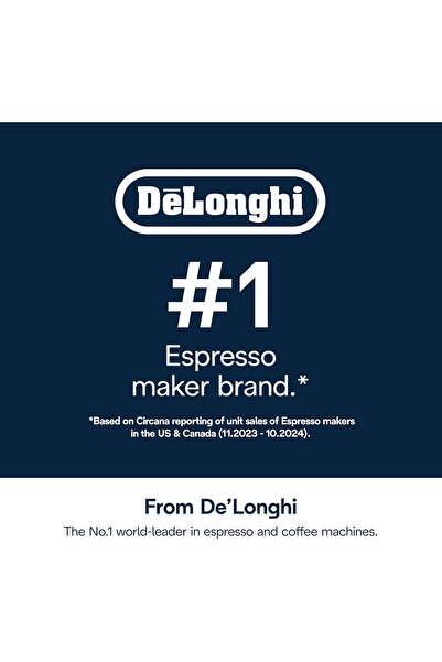 De'Longhi صندوق تفريغ القهوة، يجمع بقايا القهوة، مصنوع من الفولاذ المقاوم للص...
