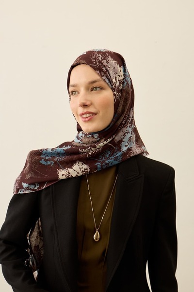 Yaprak Desen Aya Serisi Şal