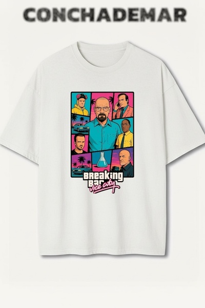 Vordevia Μπλουζάκι από βαμβάκι υψηλής ποιότητας με στάμπα Breaking Bad