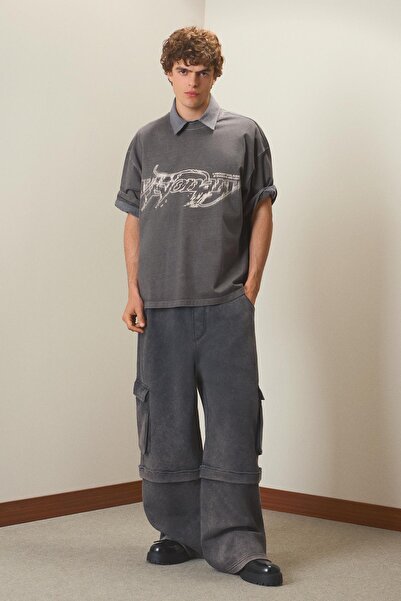 Bershka Boxy fit baskılı t-shirt
