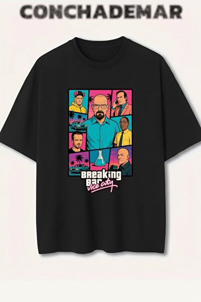 Vordevia Μπλουζάκι από βαμβάκι υψηλής ποιότητας με στάμπα Breaking Bad