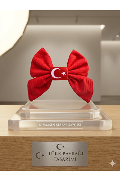 tokambyelifderin 23 Nisan Çocuk Bayramına Özel Kadife Fitilli Kırmızı Türk Ba...