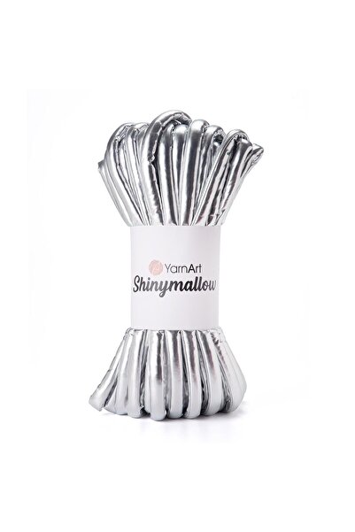 Yarnart SHINYMALLOW - SÂRMĂ DE TRICOTAT MANUAL ARGINTIU-5401