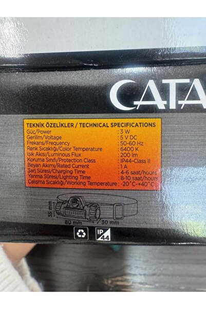 OFAS ENERJİ Cata Ct-9120 OFAS Mir Led Kafa Feneri (şarjlı) Çift Fonksiyonlu