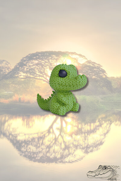 mmb Μπρελόκ με πλεκτό σχέδιο αλιγάτορα Amigurumi, αξεσουάρ τσάντας και αυτοκι...