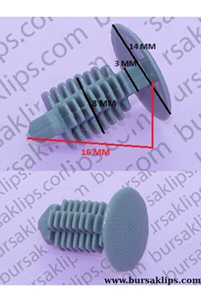 bursaklips 2845- مشبك تثبيت مقعد سيتروين بيرلينجو 1-2، بيجو بارتنر 1-2 (رمادي...