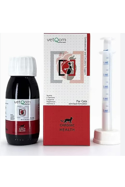 VET Vetqom Kedi Cardiac Health KaIp Güçlendirici Sıvı Takviye 60 ml