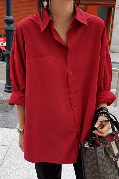 Lavanta Tekstil Μεγάλο πουκάμισο μονής τσέπης