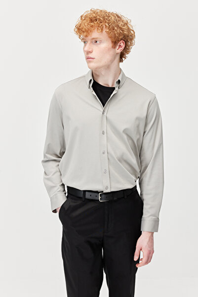 PAULMARK Ανδρικό πουκάμισο Με υφή κανονικής εφαρμογής