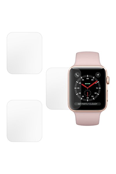 SILKASE Σετ 3 Φιλμ Σιλικόνης Πλήρους Κάλυψης για Apple Watch 38mm (Σειρά 3-1)...