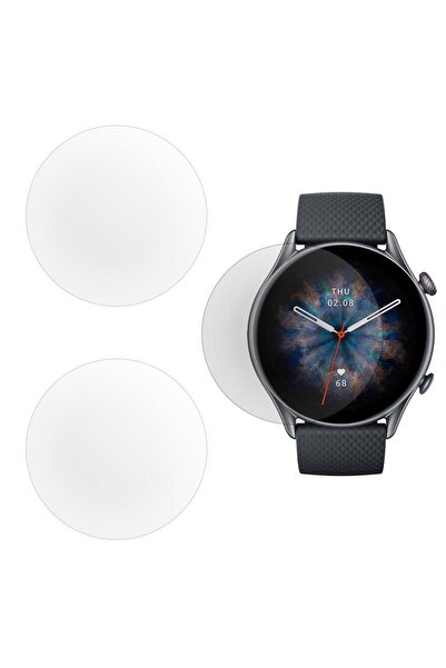 SILKASE Σετ 3 Φιλμ Σιλικόνης Amazfit GTR 3 Pro (46mm - 1.45 ίντσες), Ματ