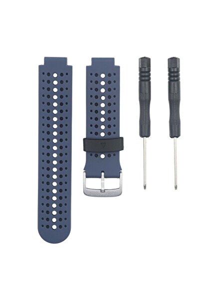 SILKASE GARMIN Ανθεκτικό Λουράκι Forerunner από Υγρή Σιλικόνη (15mm), Μπλε/Μαύρο