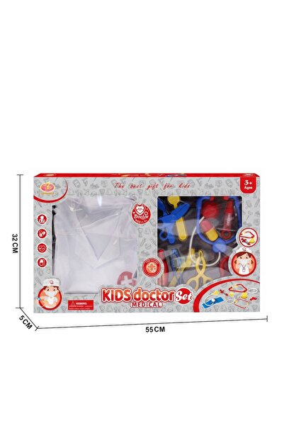 iTajir Children's Integrated Doctor Toy Set with 3 Pieces Medical Stethoscope