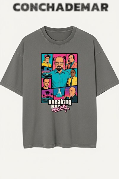 Vordevia Μπλουζάκι από βαμβάκι υψηλής ποιότητας με στάμπα Breaking Bad