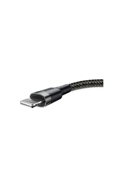 Baseus Καλώδιο USB σε Lightning Cafule Series, Πλεγμένο από νάιλον, 2.4A, Γκρ...