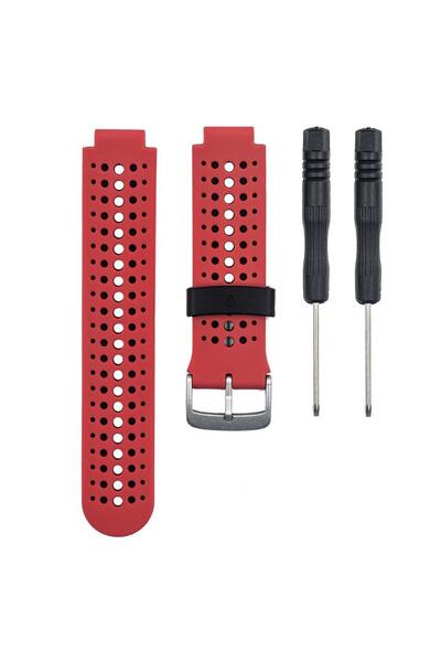 SILKASE GARMIN Ανθεκτικό Λουράκι Forerunner από Υγρή Σιλικόνη (15mm), Κόκκινο...