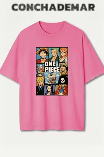 Vordevia Μπλουζάκι One Piece Luffy με στάμπα, Premium Oversize από βαμβάκι