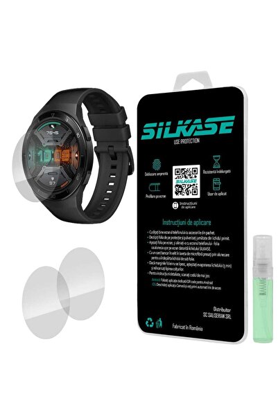 SILKASE Σετ 3 Φιλμ Σιλικόνης Πλήρους Κάλυψης Οθόνης για Huawei Watch GT 2e (4...