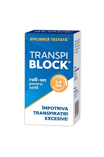 OEM Roll-on împotriva transpirației excesive, Transpiblock, 50 ml