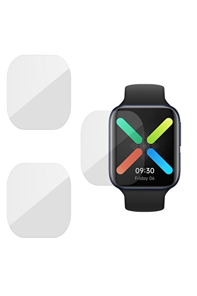SILKASE Σετ 3 Φιλμ Σιλικόνης Πλήρους Κάλυψης για Oppo Watch (46mm), Lucios
