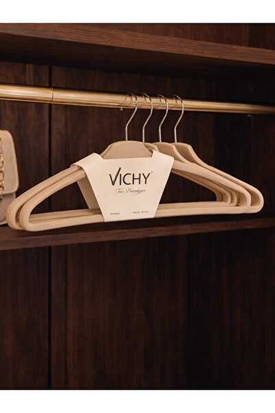 Vichy Κρεμάστρα 5 τεμαχίων με αντιολισθητική επιφάνεια 42,5 εκ. – Μπεζ Χρώμα ...