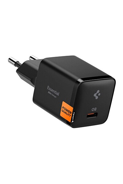 Spigen Incarcator de Retea Essential 30W Fast Charging, EE301EU, Negru
