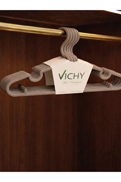 Vichy Σετ 5 αντιολισθητικών κρεμάστρων επιφανείας 29,2 εκ. – Μπεζ χρώμα Κρεμά...