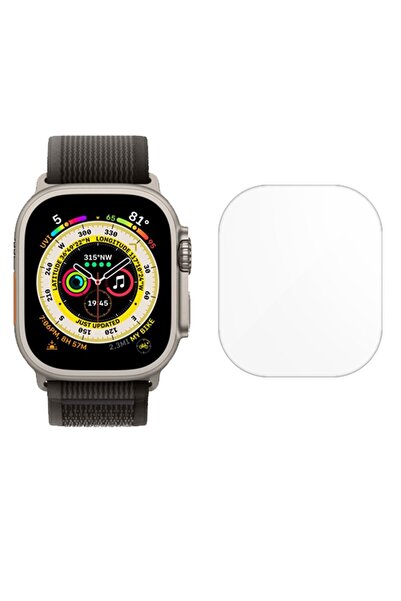 SILKASE Σετ 3 Φιλμ Σιλικόνης Πλήρους Κάλυψης Οθόνης για Apple Watch Ultra 3/2...