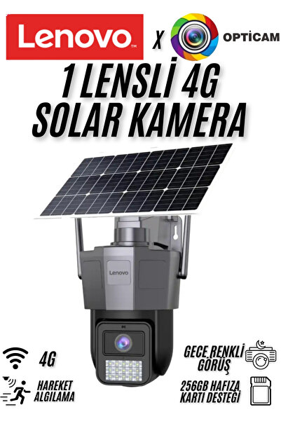 LENOVO x Opticam X6T4G Smart Solar 4G Kamera 256gb hafıza kartı desteği 3MP 1...