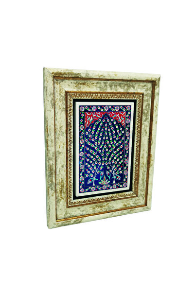 Sadrazam Εκτύπωση μοτίβου πλακιδίων Ιζνίκ σε πίνακα από φυσική πέτρα 20X25KdG-13