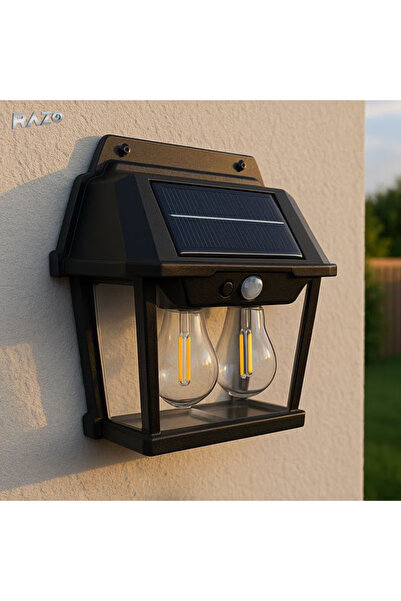 Razo Ηλιακό φωτιστικό τοίχου με 2 λάμπες, Αισθητήρας κίνησης, LED, Φωτισμός ε...