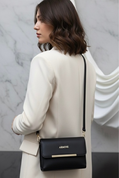Armine Τσάντα ώμου - Μαύρο - Ψεύτικο δέρμα