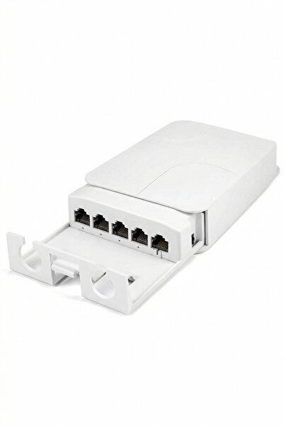 Mob Elektromarket Dış Mekan Su Geçirmez PoE Genişletici 5 Port Extender Tekra...