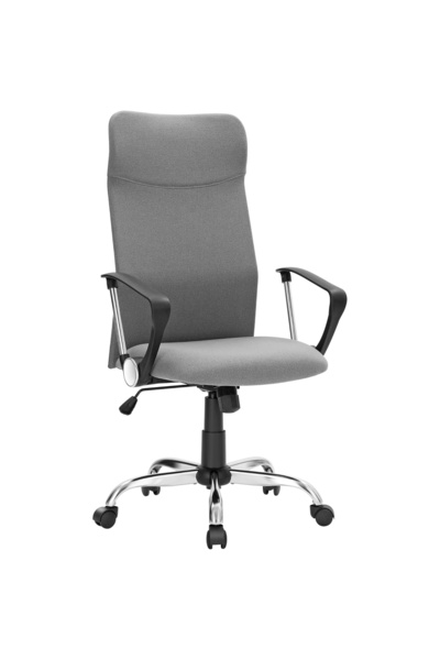 SONGMICS Εργονομική Καρέκλα Γραφείου, Ρυθμιζόμενου Ύψους, 63x63x120 εκ., Γκρι